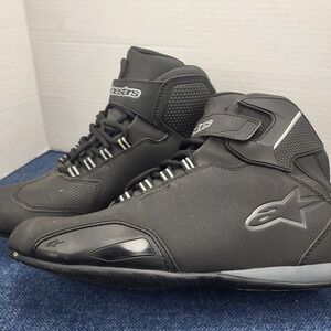 Alpinestars Sektor Waterproof Mens Motorcycle Riding Shoes Black 8.5